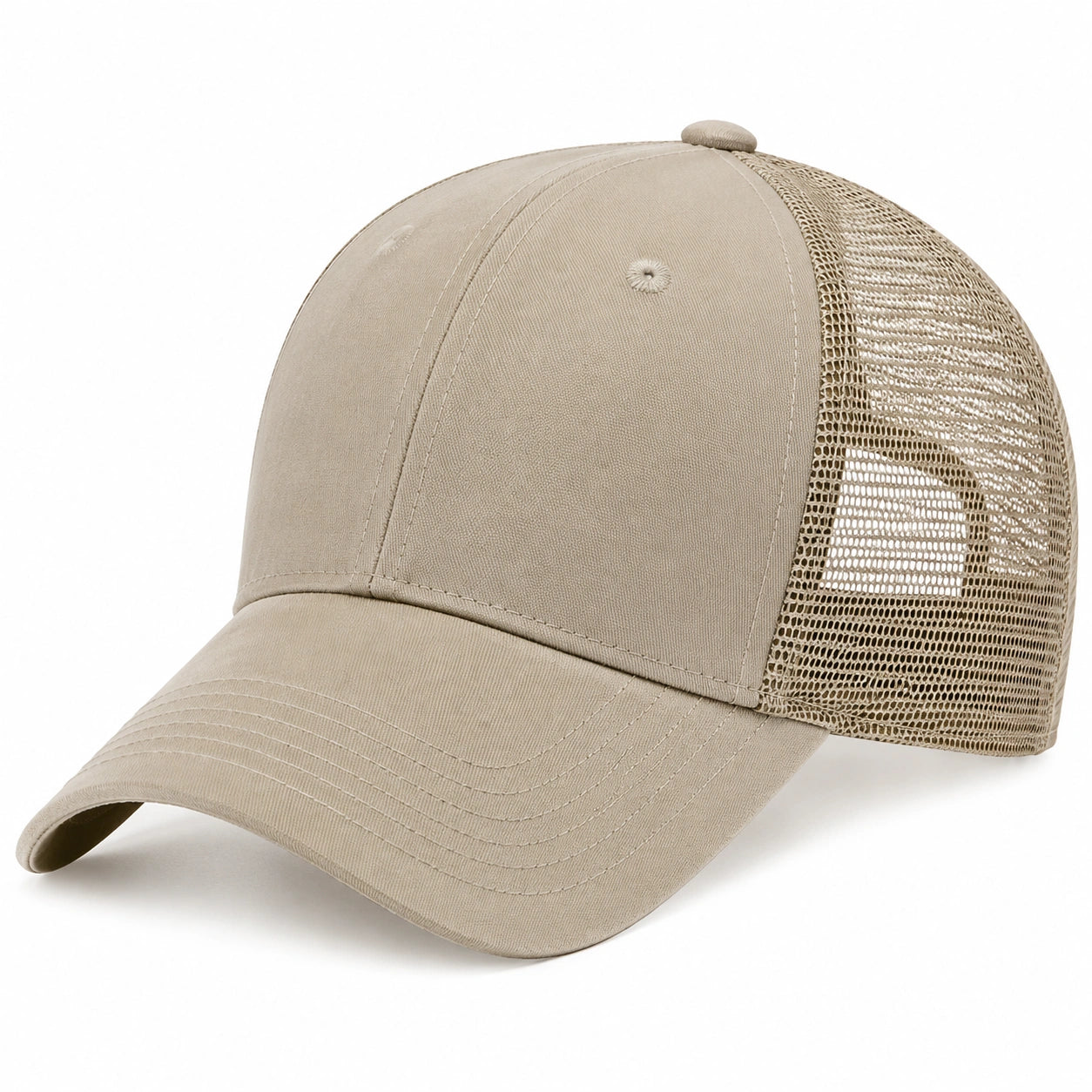 Baseballkappe Einheitsgröße Beige Textil-Mesh atmungsaktiv