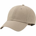 Baseballkappe Einheitsgröße Beige mit atmungsaktivem Kunstfasergewebe und gebogenem Schirm