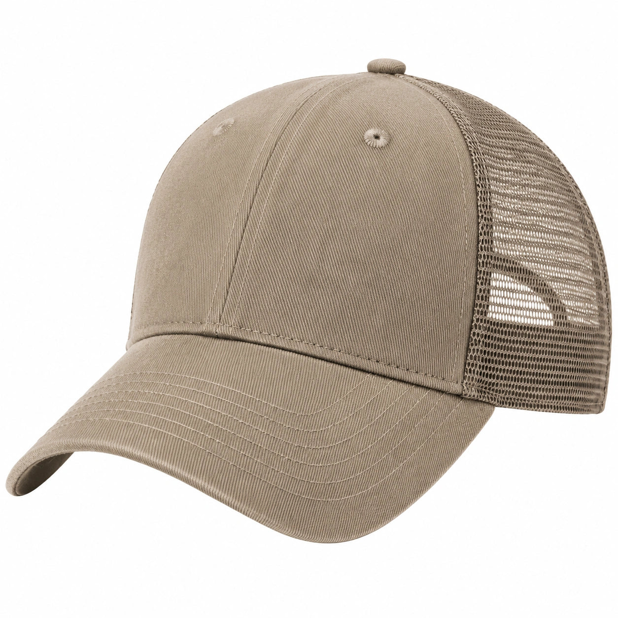 Baseballkappe Einheitsgröße Textil Mesh Sand Freizeit Trucker-Stil