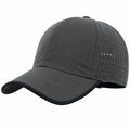 Baseballkappe Einheitsgröße aus Textil in Dunkelgrau mit Belüftung für Alltag und Sport