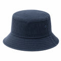Bucket Hat Einheitsgröße aus geripptem Textil in Dunkelblau - lässiger Freizeitstil