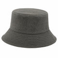 Bucket Hat Einheitsgröße aus strukturiertem Textil in Dunkelgrau für Alltag