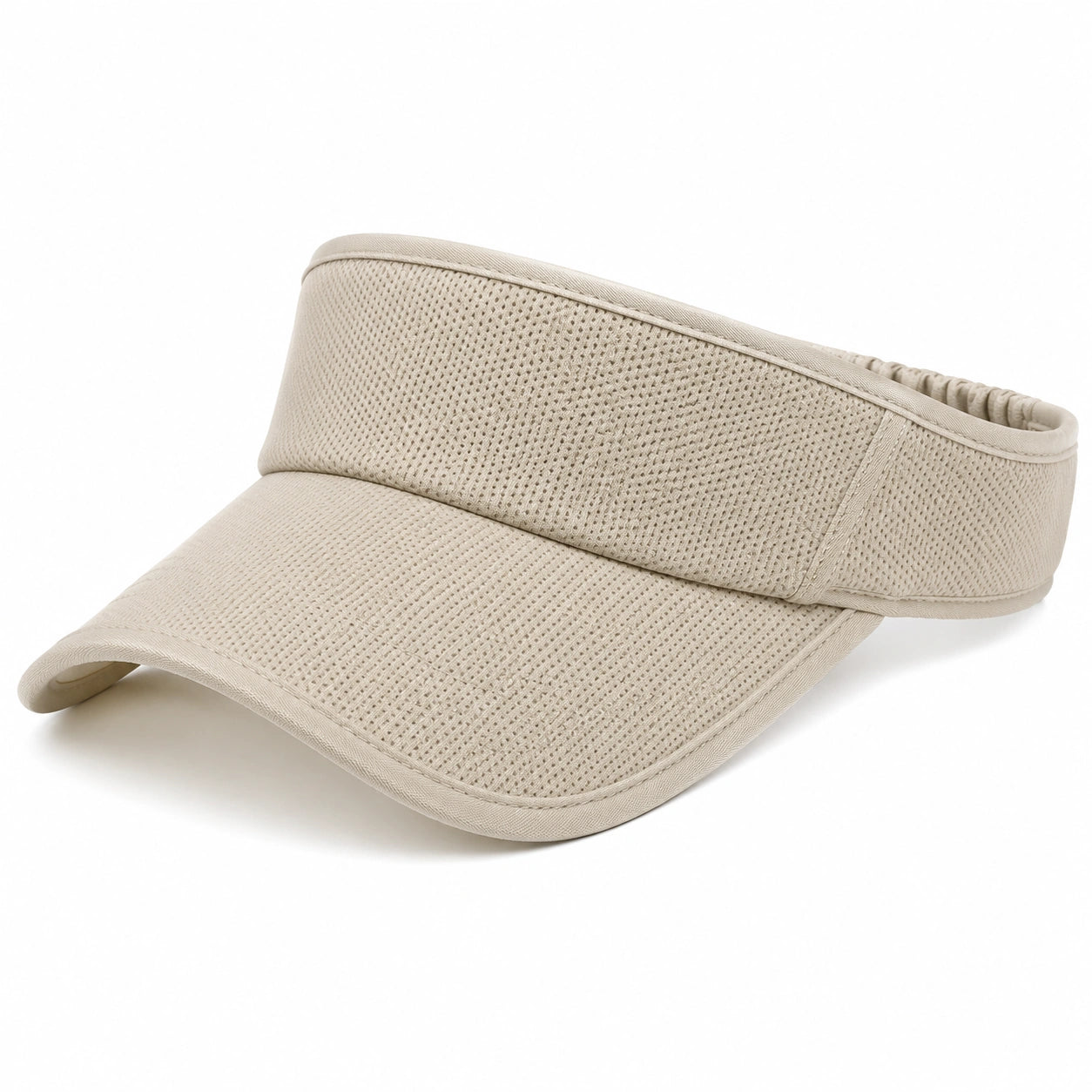 Sonnenblende Einheitsgröße Beige aus Textilgewebe mit atmungsaktivem Schirm