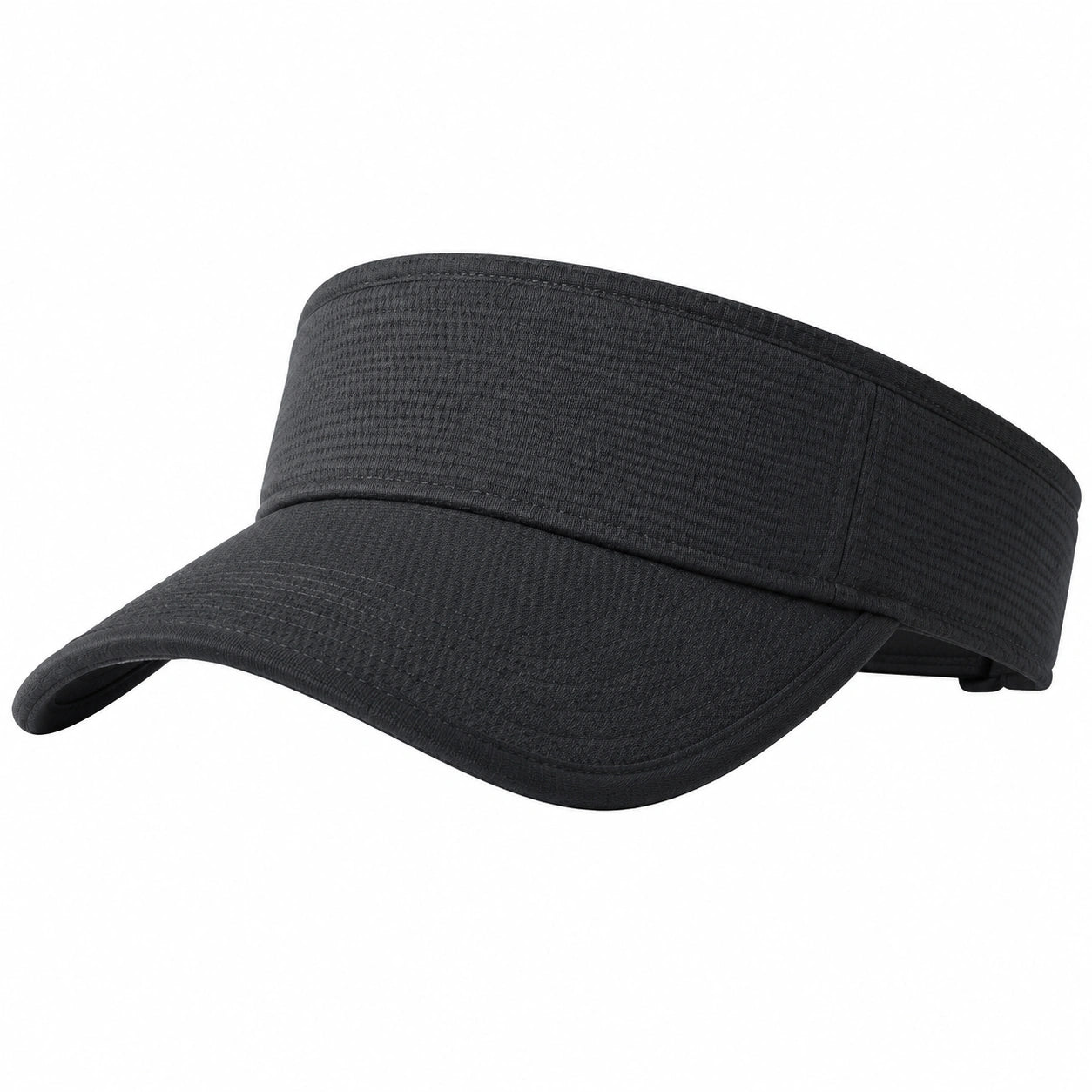 Sonnenblende Einheitsgröße Schwarz Textil - verstellbarer Sonnenschutz für Sport und Freizeit